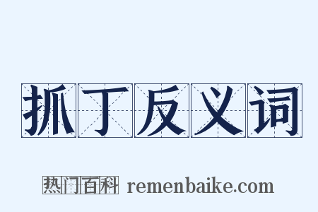 抓丁反义词是什么意思的图片